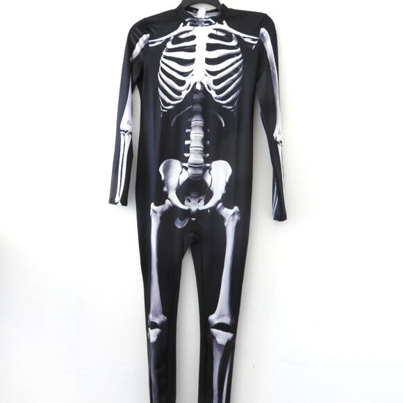 (#118) Women’s skeleton bodysuit Halloween costume (Fits one size Sz S-XL) - Picture 1 of 6